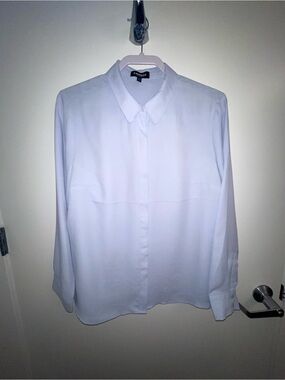 Light blue button down blouse